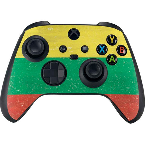 Lithuania Flag Distressed Xbox Series X Skins